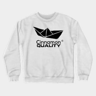 Cinnamon Quality Logo Negro Crewneck Sweatshirt